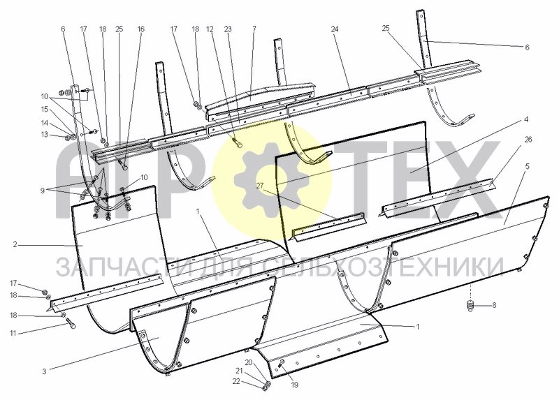 Чертеж SHEAR BARS & LINERS