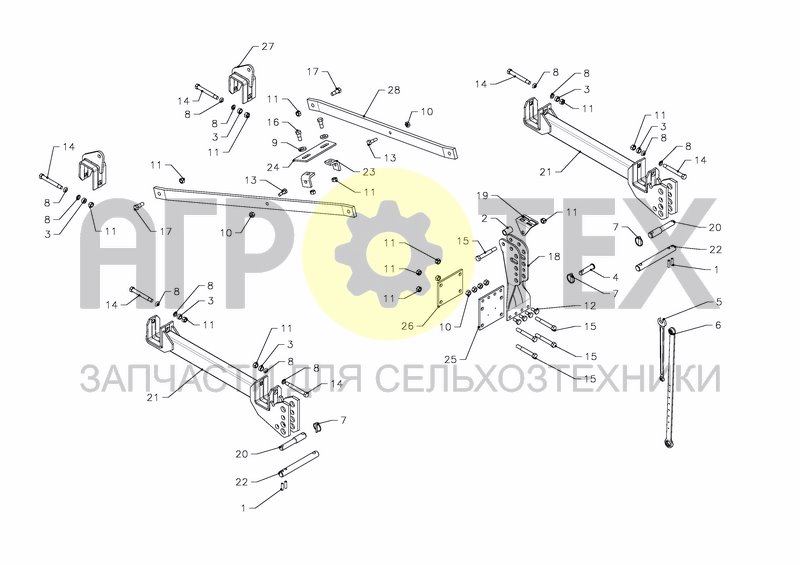 CLC 3-POINT LINKAGE (№13 на схеме)