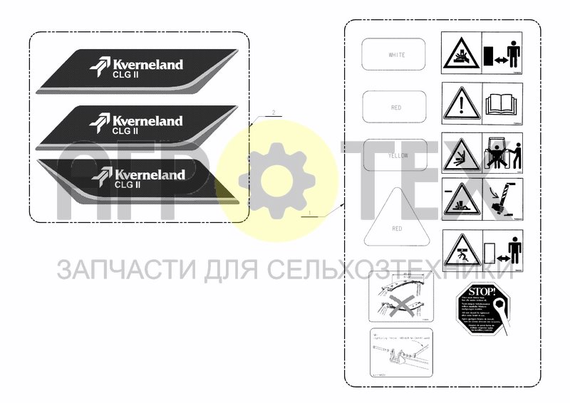 Чертеж DECALS AND STICKERS