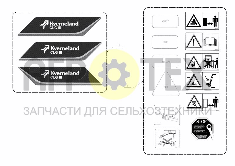 Чертеж DECALS AND STICKERS