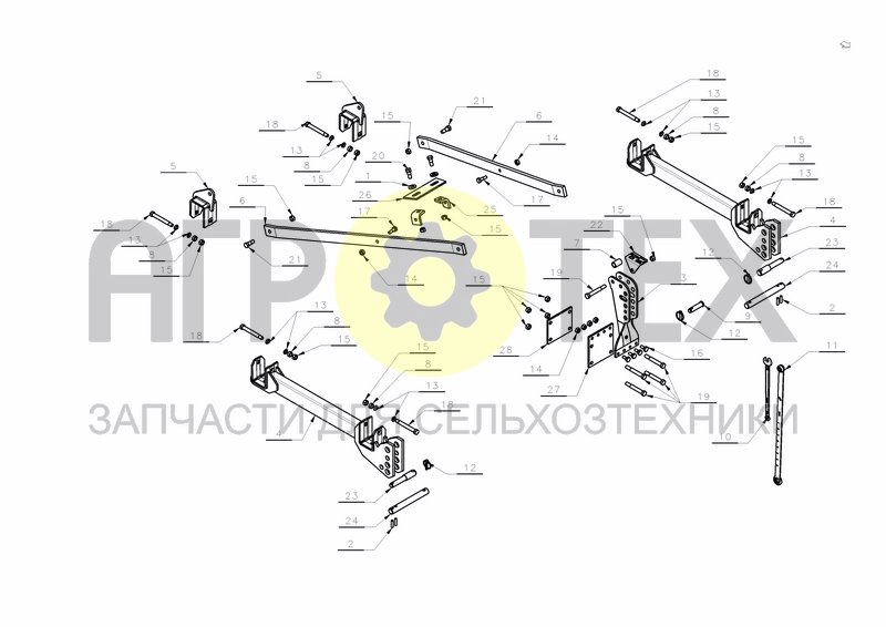 CLC 3-POINT LINKAGE (№16 на схеме)