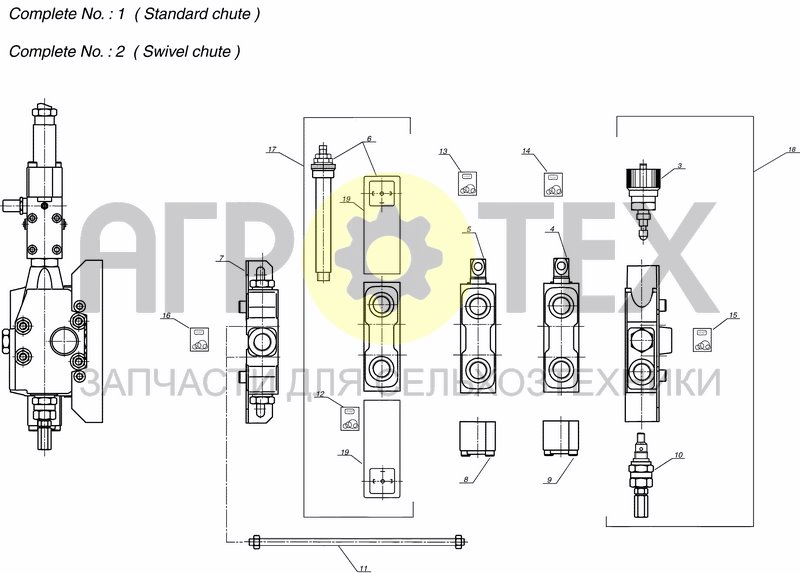 Чертеж VALVE BLOCK, CABLE