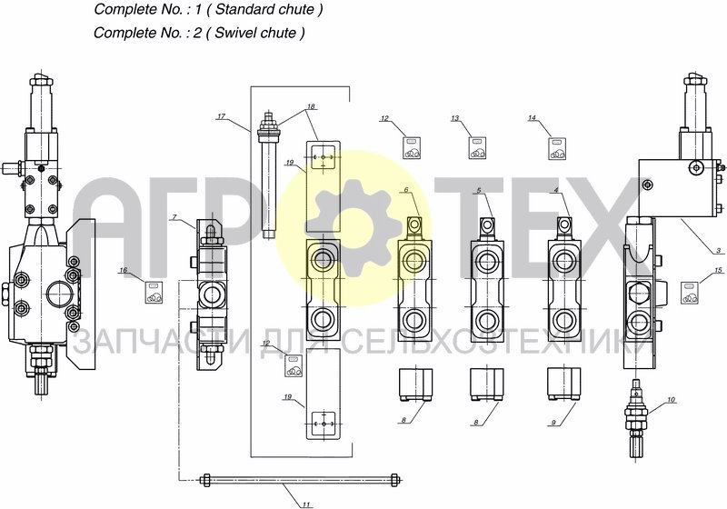 Чертеж VALVE BLOCK, CABLE