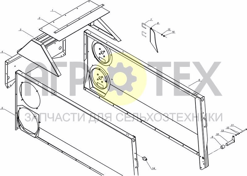 Чертеж SIDE PLATES, TOP PROFILE