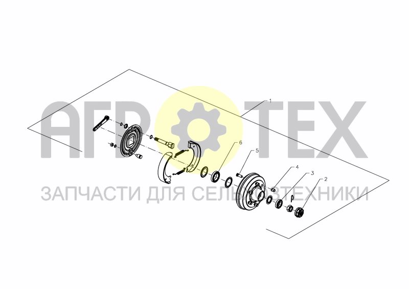 Чертеж AXLE, WHEELS