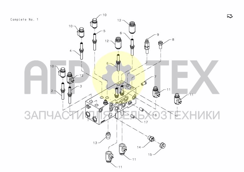 Чертеж ELECTRIC VALVE BLOCK, COMPLETE