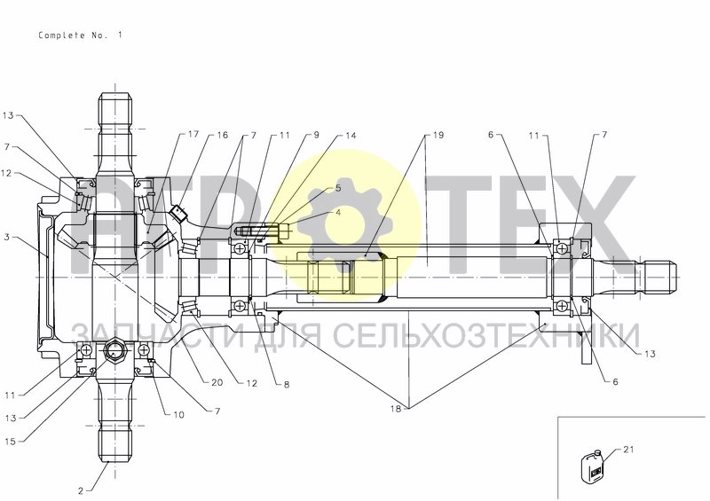 Чертеж MAIN GEAR, COMPL.