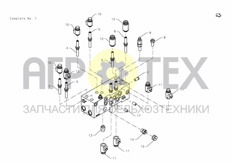 Чертеж ELECTRIC VALVE BLOCK, COMPLETE