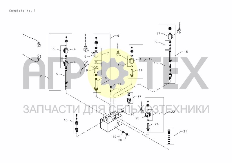 Чертеж ELECTRIC VALVE BLOCK, COMPLETE