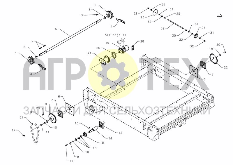 Чертеж TRANSMISSION, FLOOR CONVEYOR