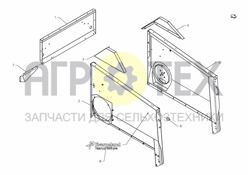 Чертеж SIDE PLATES, TOP PROFILE