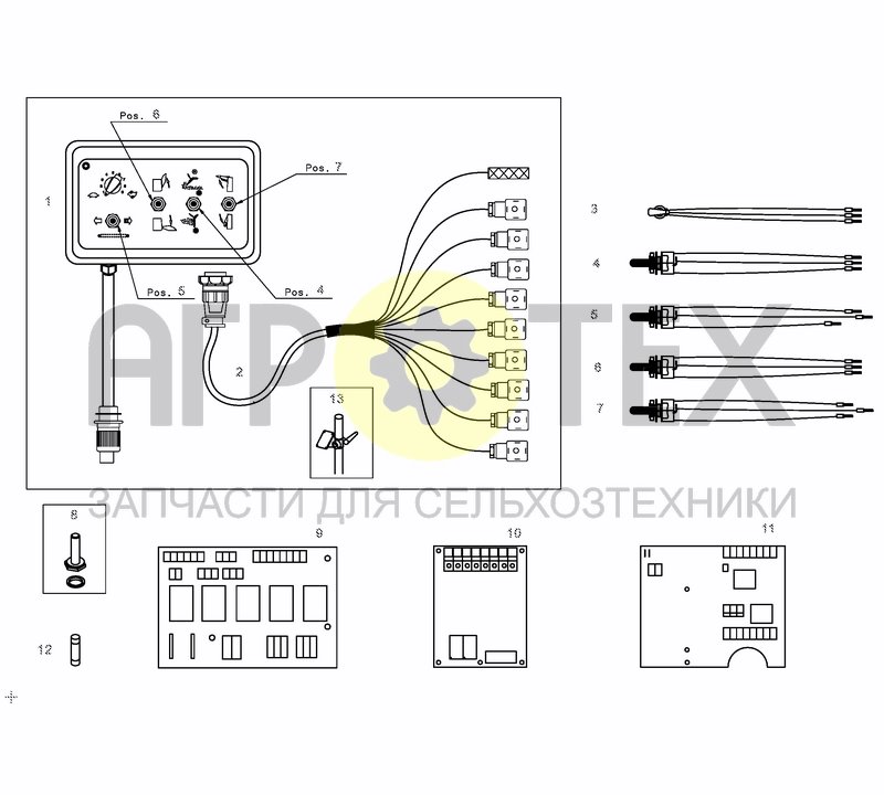 Чертеж CONTROL BOX, STANDARD CHUTE