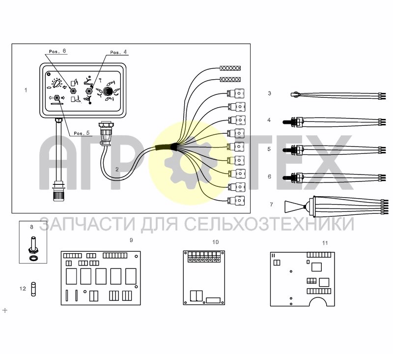 Чертеж CONTROL BOX, SWIVEL CHUTE