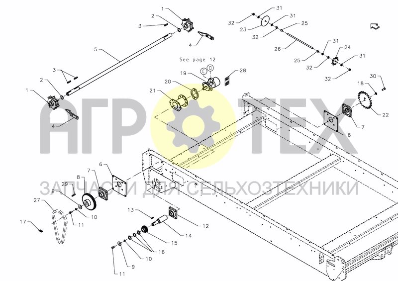 Чертеж TRANSMISSION, FLOOR CONVEYOR