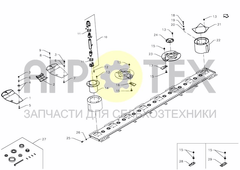 Чертеж TRANSMISSION, CUTTERBAR