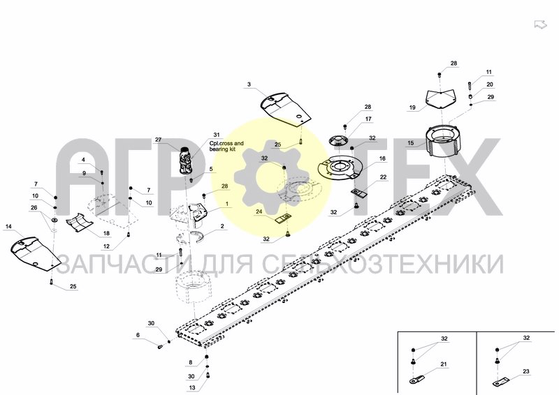 Чертеж TRANSMISSION, CUTTERBAR