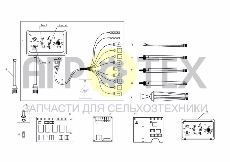 Чертеж CONTROL BOX, SWIVEL CHUTE