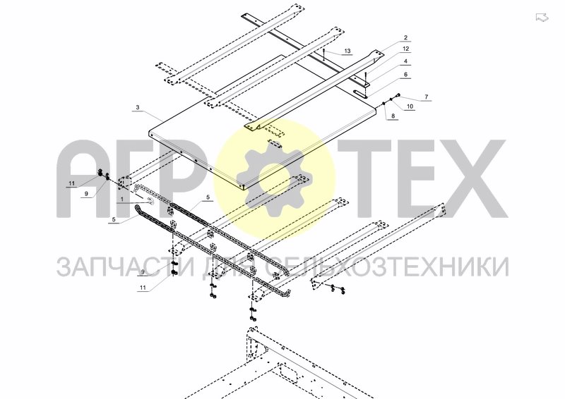 Чертеж TRANSMISSION, FLOOR CONVEYOR