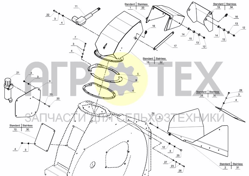 Чертеж SWIVEL CHUTE