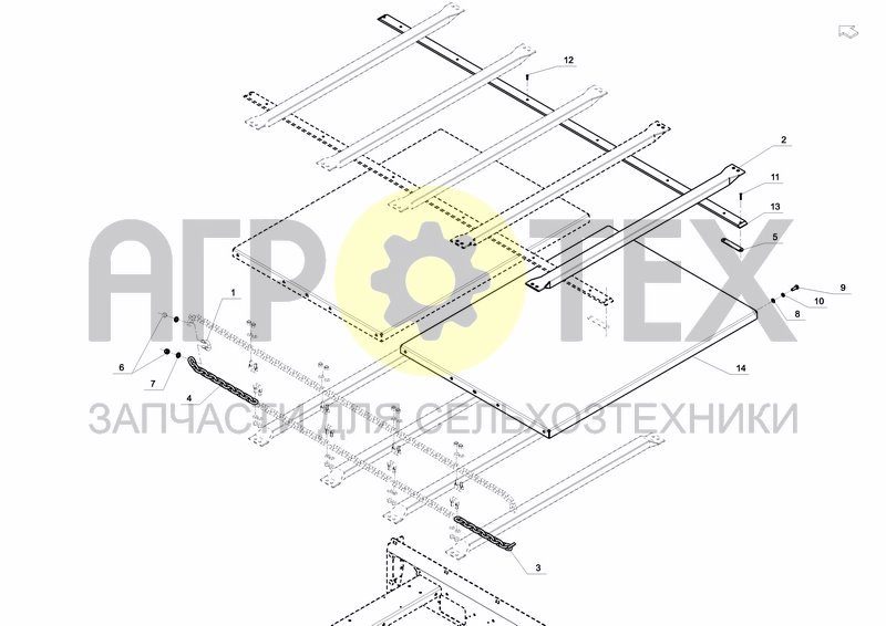 Чертеж TRANSMISSION, FLOOR CONVEYOR