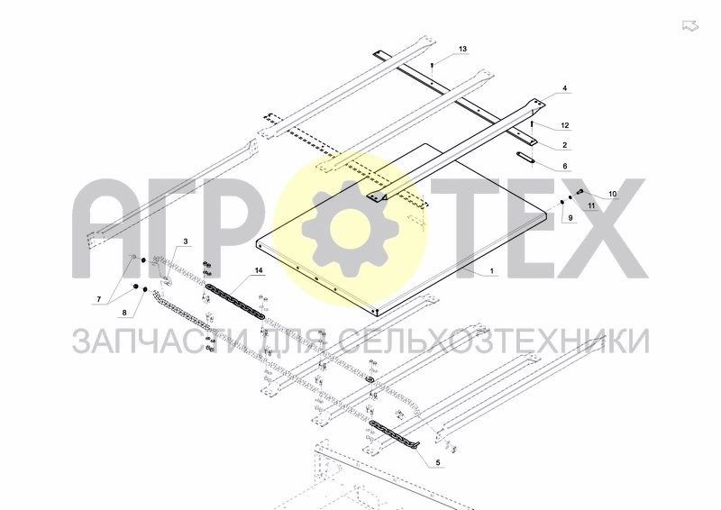 Чертеж TRANSMISSION, FLOOR CONVEYOR