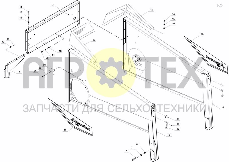 Чертеж SIDE PLATES, TOP PROFILE