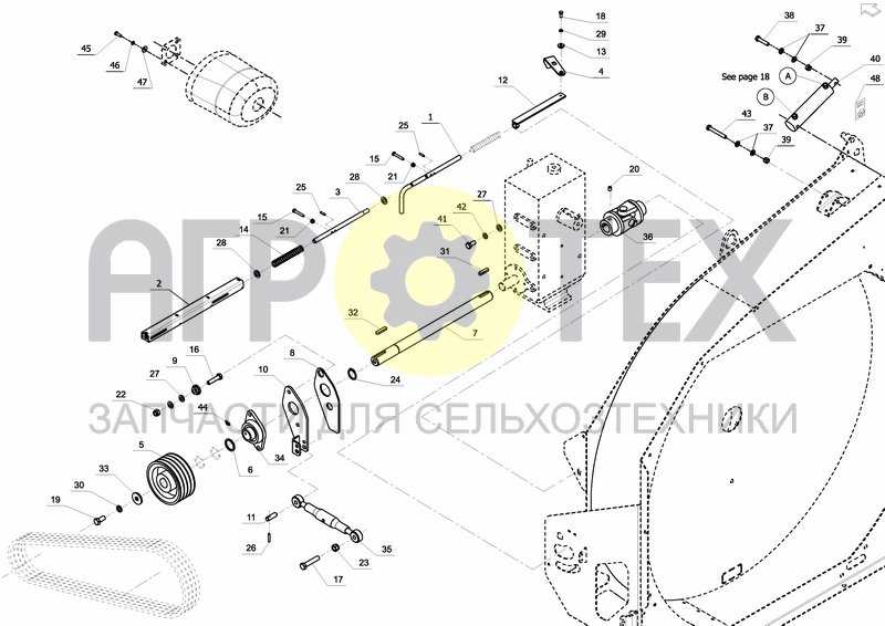 Чертеж TRANSMISSION, STANDARD CHUTE