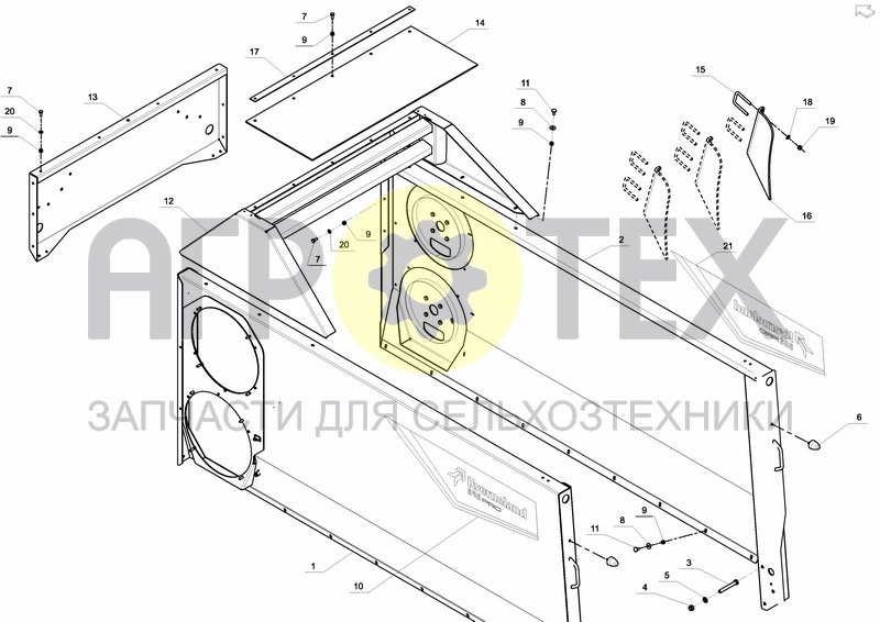 Чертеж SIDE PLATES, TOP PROFILE