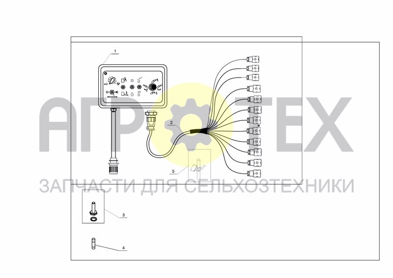 Чертеж CONTROL BOX, SWIVEL CHUTE