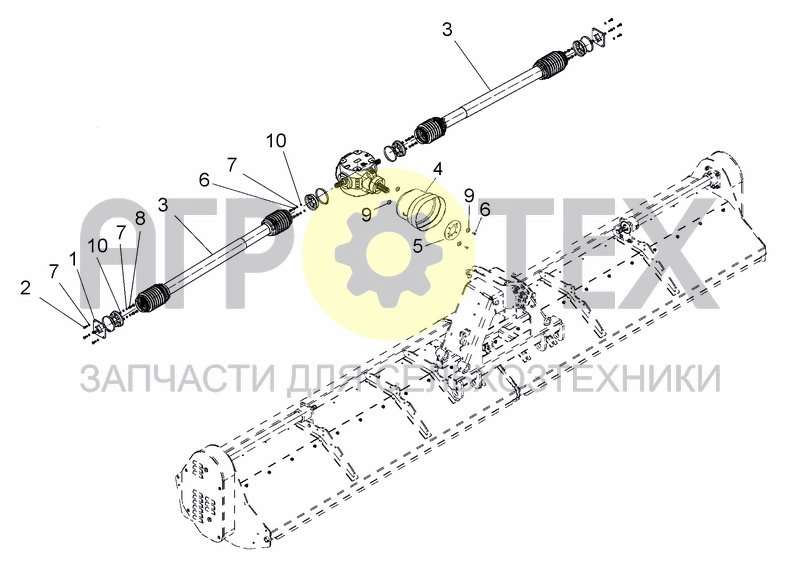 Чертеж UPPER TRANSMISSION