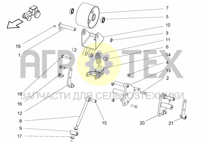 Чертеж BELT TENSIONER