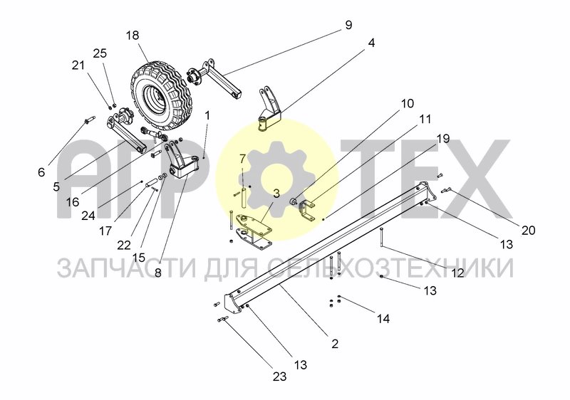 Чертеж OPTIONS: WHEELS KIT