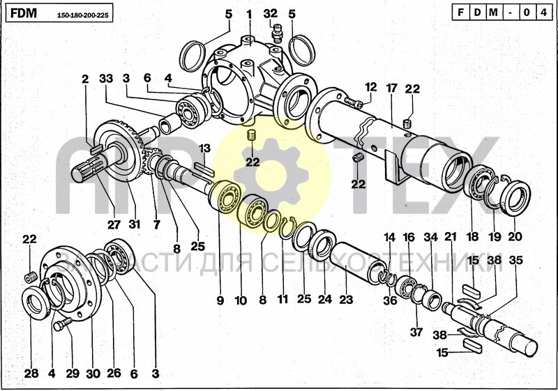 Чертеж GEARBOX