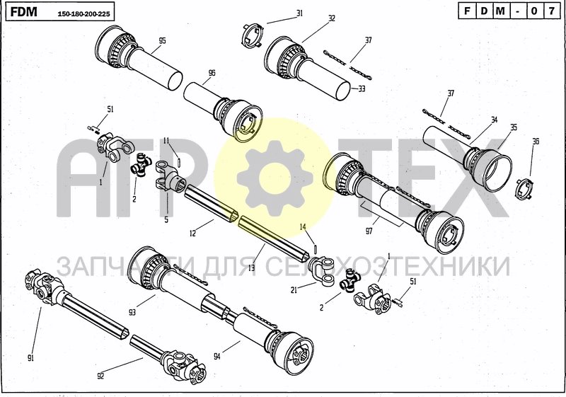 Чертеж DRIVELINE