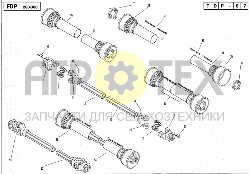 Чертеж DRIVELINE