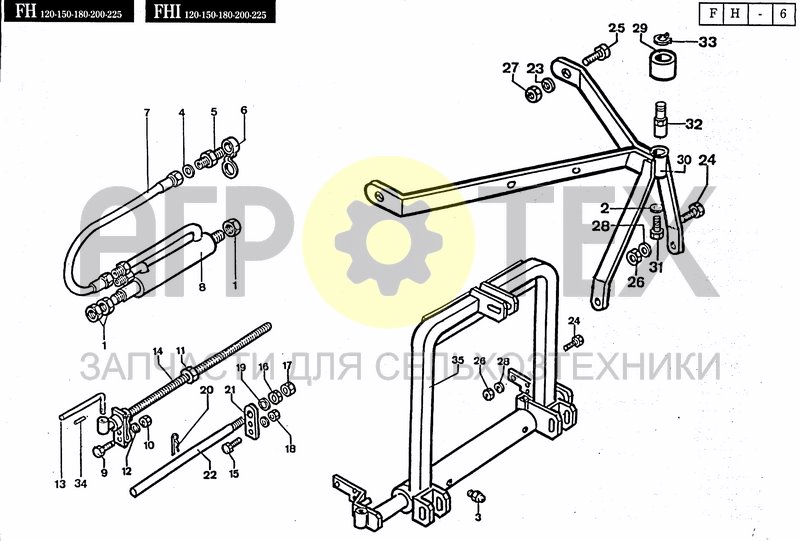 Чертеж HYDRAULIC HITCH