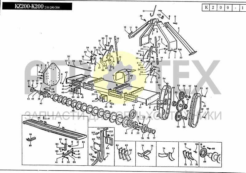 Чертеж K200-1 MOD. 280