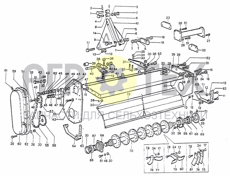 Чертеж FRAME AND ROTOR CLS150-180