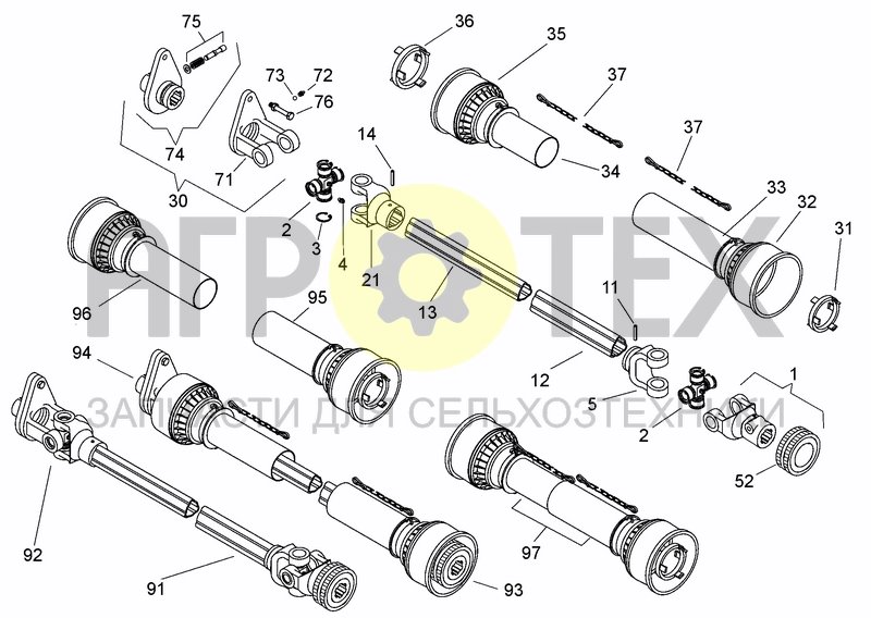 Чертеж DRIVELINE 0005E457