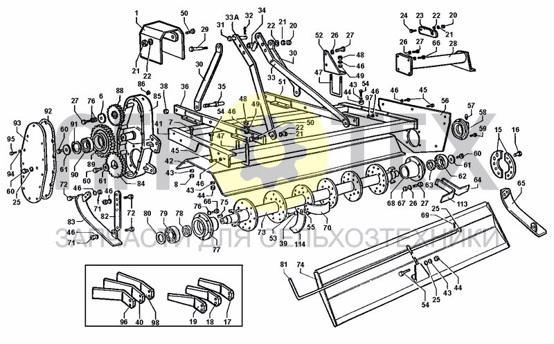 Чертеж FRAME AND ROTOR