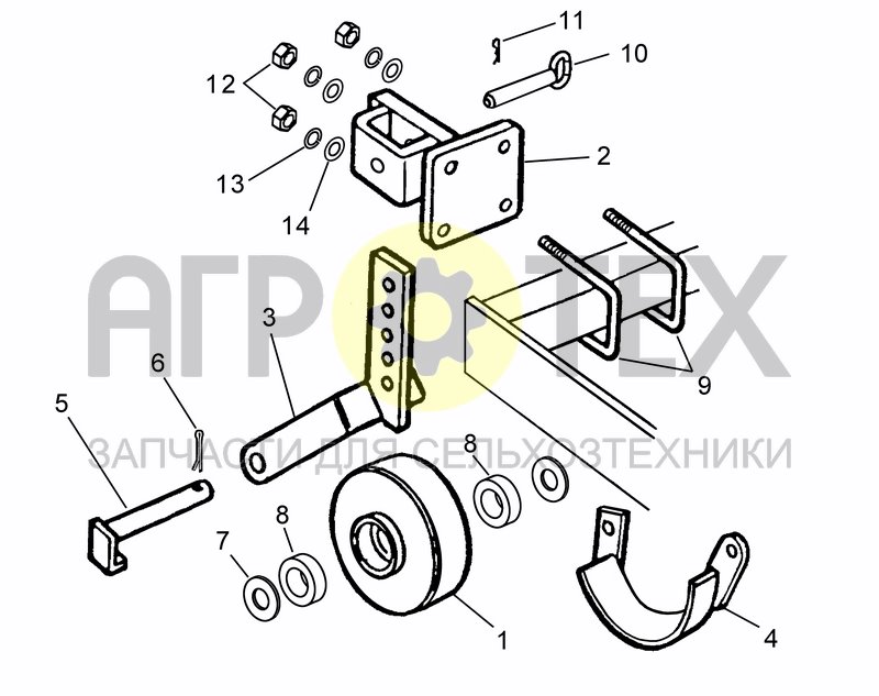 Чертеж FRONT WHEELS (OPTIONAL)