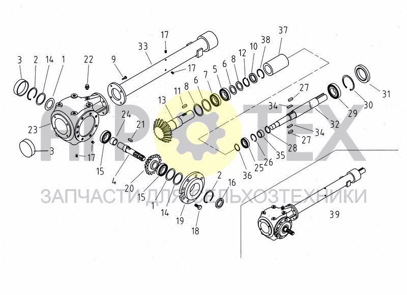 Чертеж FH 120-150-180-200-225 / GEARBOX