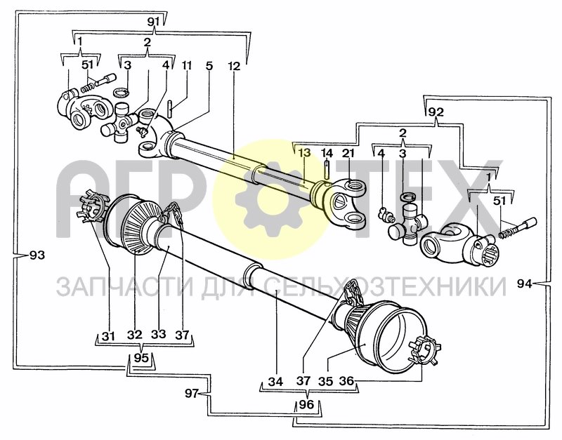 Чертеж DRIVELINE 0005E610