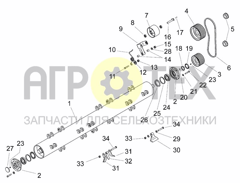 Чертеж LATERAL TRANSMISSION, ROTOR