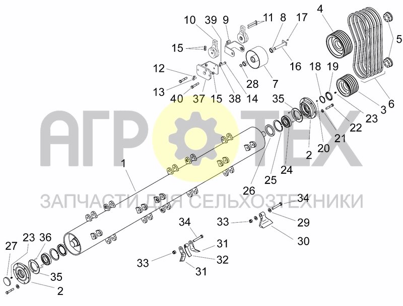 Чертеж LATERAL TRANSMISSION, ROTOR