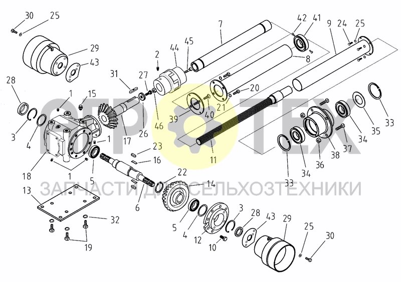 Чертеж GEARBOX