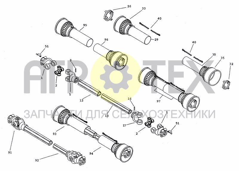 Чертеж DRIVELINE MA0005E711L