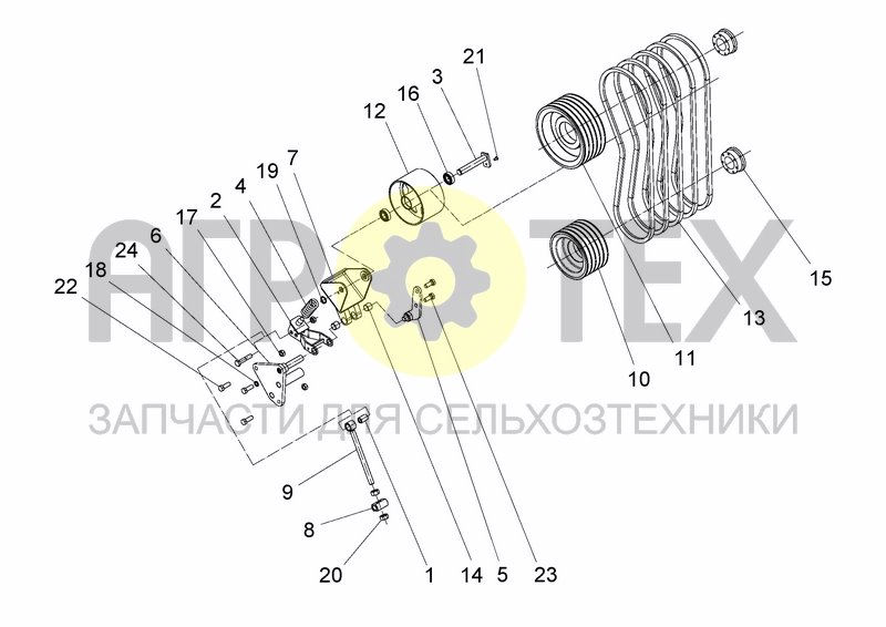 Чертеж LATERAL TRANSMISSION