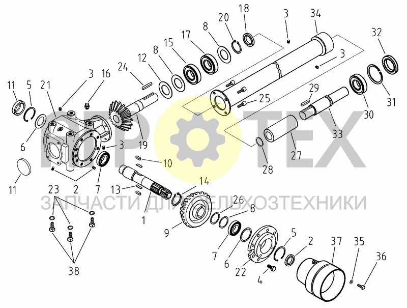 Чертеж GEARBOX