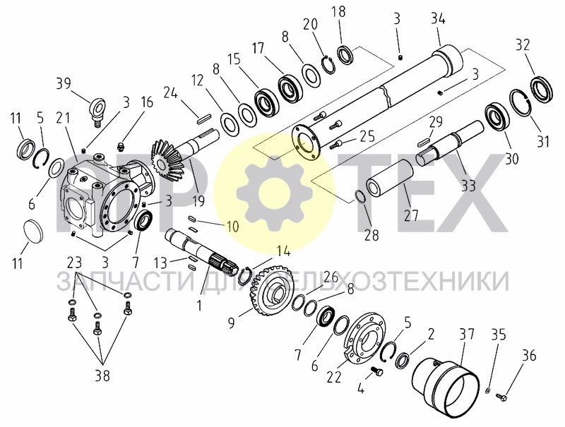 Чертеж GEARBOX